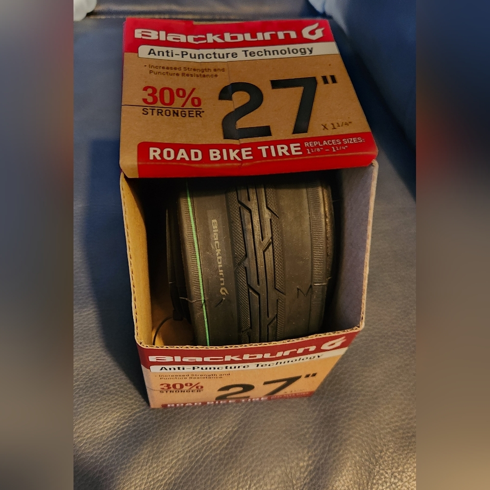 Blackburn 27" Road bike tire, anti-punture technology.